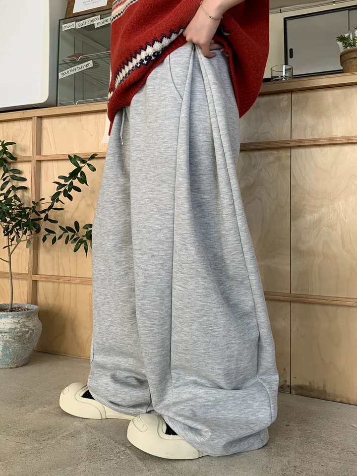 (숏,롱기장)후루 옆트임 와이드팬츠 상세 이미지 14