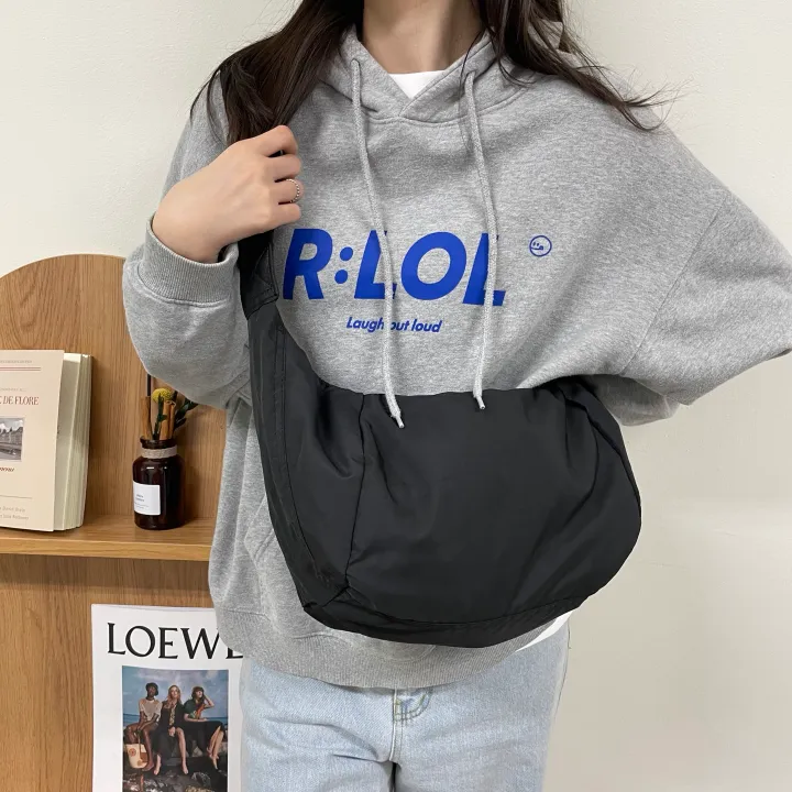 남여공용 데일리 나일론 보부상 숄더 크로스백 상세 이미지 3