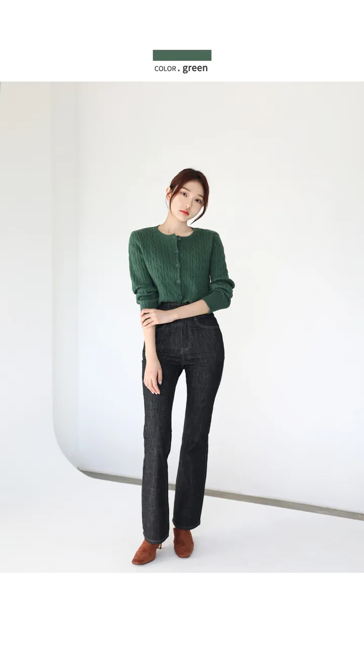 [정사이즈핏/간절기필수-!]클래식꽈니트가디건 상세 이미지 16