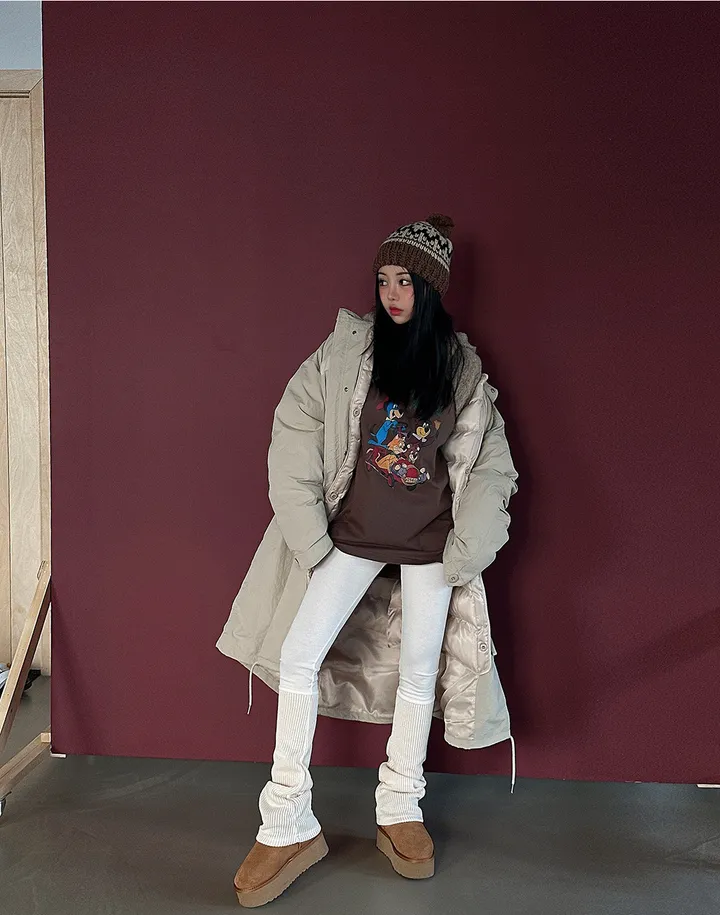 워머 레이어드 기모 레깅스 상세 이미지 26