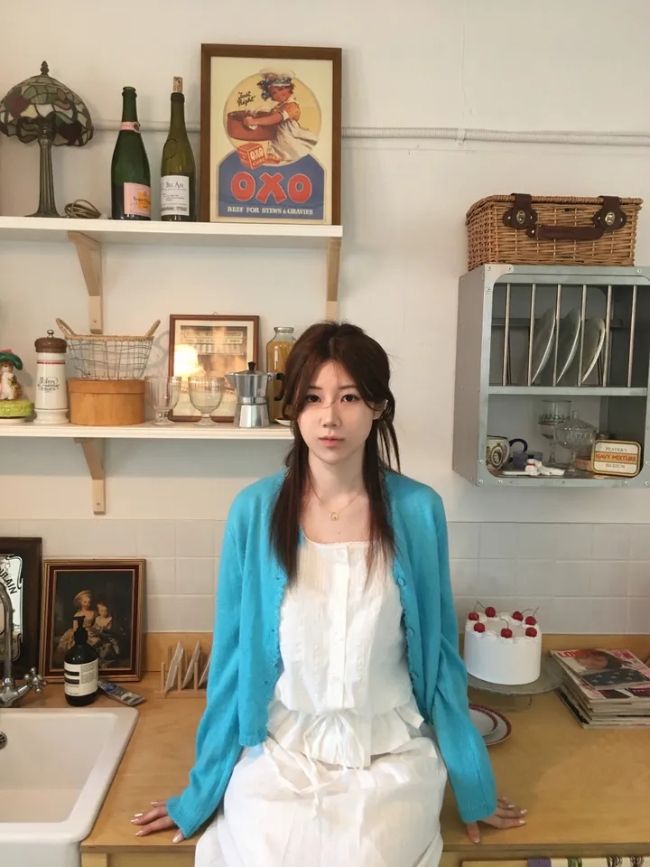 [봄신상💐](5colors/파스텔색감🌈🖍️) 레이어드 펀칭 라운드넥 니트 봄 가디건 cd 상세 이미지 56
