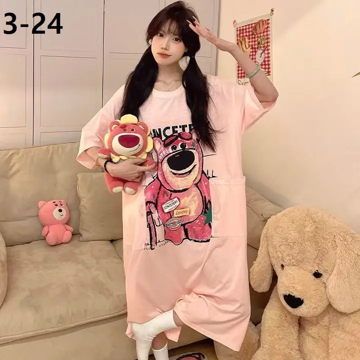 캐릭터 루즈핏 파자마/ 원피스 겸 점프슈트 홈웨어/잠옷/빅사이즈/M~2XL(40~100)KG/18COLOR/LBD1175 상세 이미지 16