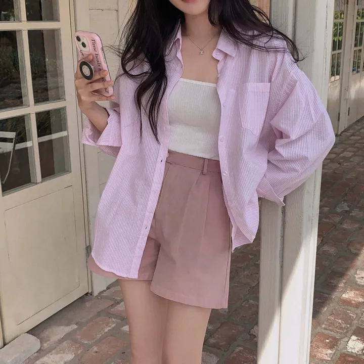 [화이트 비침X/🤍1천장돌파]츄리닝보다 편한, 비죠 원버튼 코튼 숏팬츠 상세 이미지 50