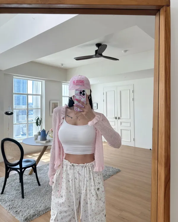 썸머 프릴 가디건 PINK COLOR 상세 이미지 22