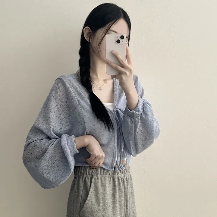 [안입은듯시~원!] 아이스쿨 아방핏 리본 크롭 볼레로 여름가디건 상세 이미지 11