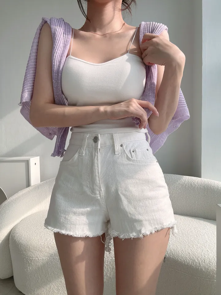 여리여리 슬림 찰랑핏 시스루 진주 골지 가디건 (4color) 상세 이미지 23