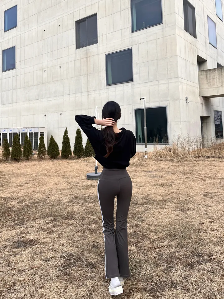 부츠컷 레깅스 롱팬츠 트레이닝 긴바지 요가복 필라테스 운동복 상세 이미지 7