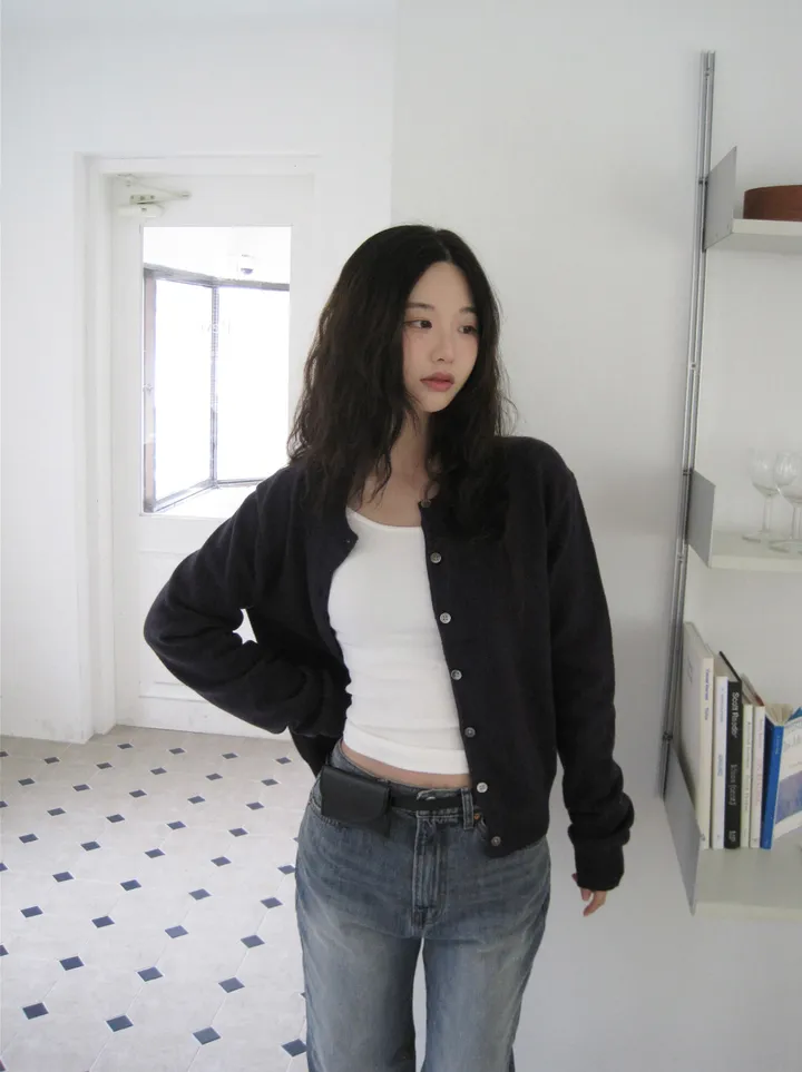 카디건 모델 착용 이미지-S1L80