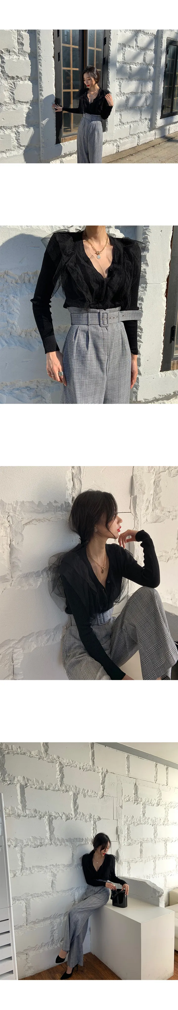 [드까역대급판매달성/재진행/단독판매]프릴레이스 골지 니트 가디건 상세 이미지 7