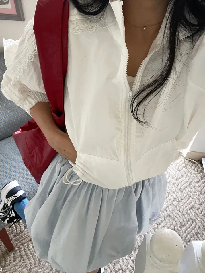 간절기 화이트레이스라인점퍼 상세 이미지 27