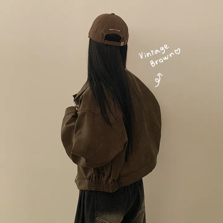 [고퀄!/빈티지레더✨] 매트 무광 오버핏 가죽 스웨이드st 자켓 점퍼 상세 이미지 7