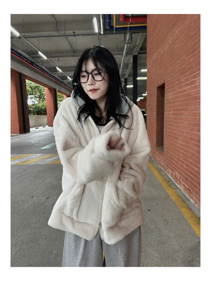 [당일배송][양털/뽀글이]후드 플리스 투웨이 겨울 따뜻한 데일리 점퍼 3color 묶음할인중 상세 이미지 26
