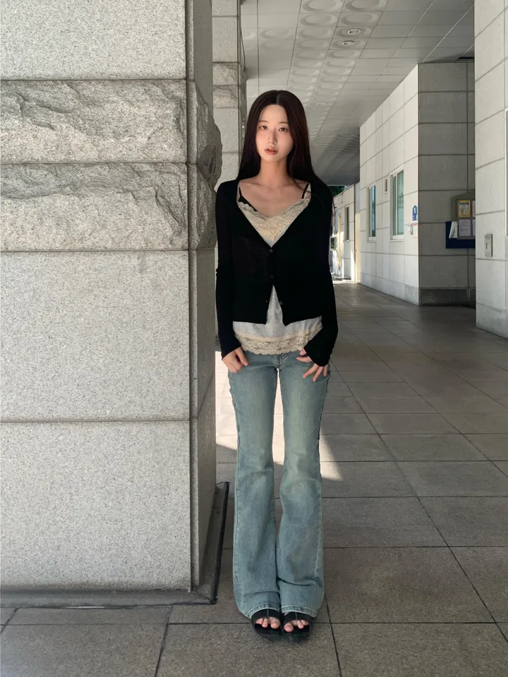 민소매 모델 착용 이미지-S1L31