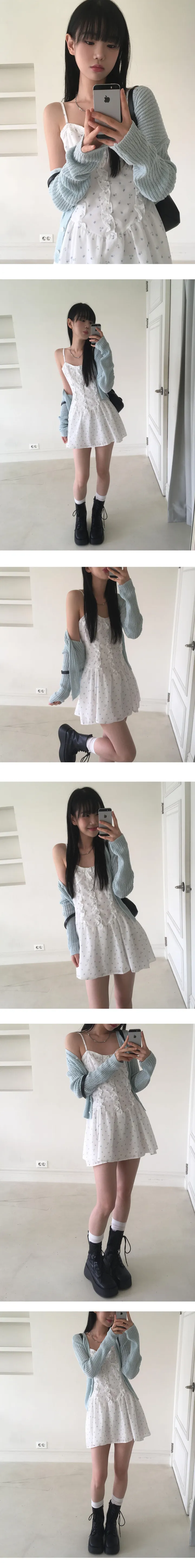 [모델추천/핏보장/데일리🌸] 파우더 여름 부클 데일리 골지 가디건 - 5color 상세 이미지 10