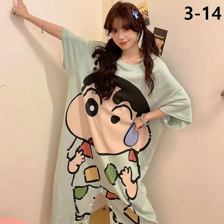 캐릭터 루즈핏 파자마/ 원피스 겸 점프슈트 홈웨어/잠옷/빅사이즈/M~2XL(40~100)KG/18COLOR/LBD1175 상세 이미지 14