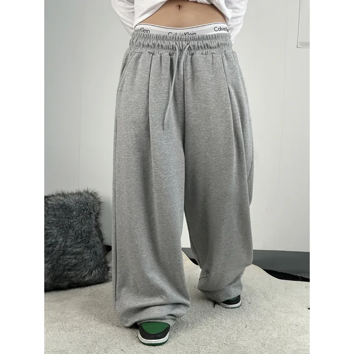 기모선택❤️[UNISEX/기획특가/4size!]올데이 원턱 라인 루즈 와이드 트레이닝 팬츠(2color) 상세 이미지 24