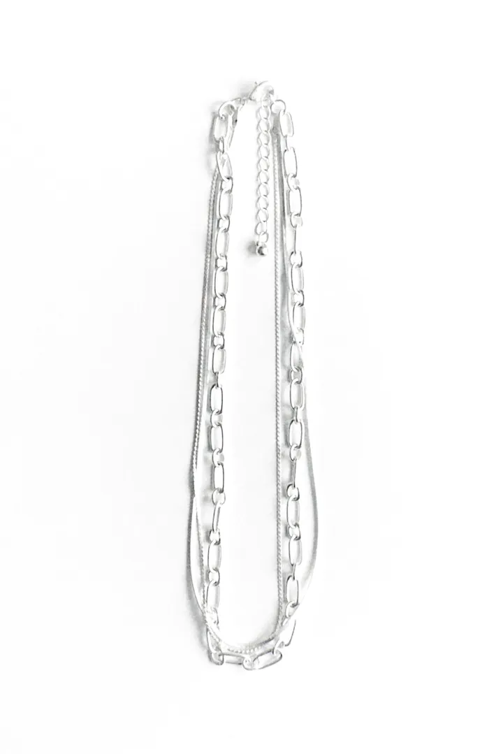 basic matte chain necklace 상세 이미지 1