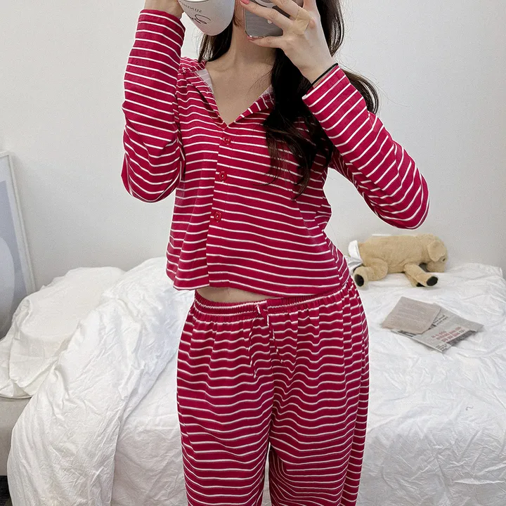 HOUSE RED PAJAMA SET 1 color #930 상세 이미지 12