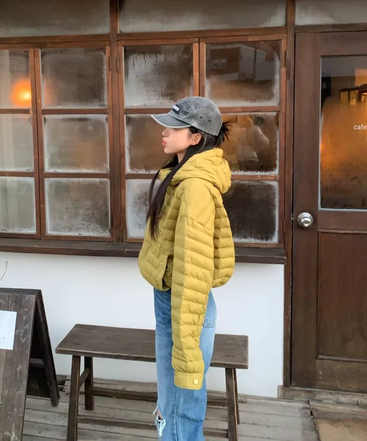 s/s new🤍 휘뚜루마뚜루 데일리템! 가벼운 경량패딩 후드패딩 오리털패딩 (블랙,라임) 상세 이미지 30