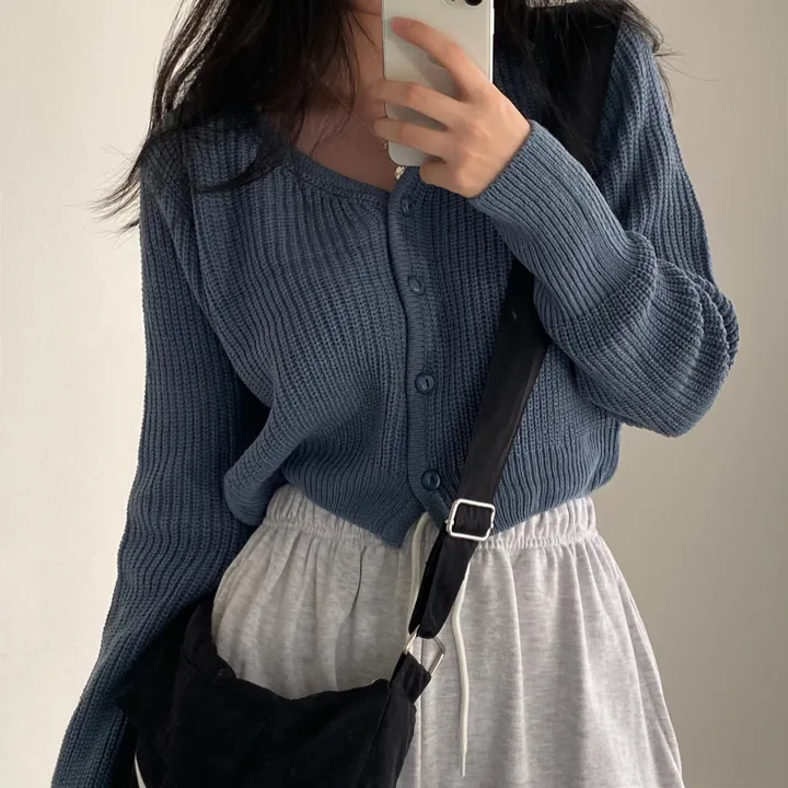 [자사몰 주문폭주/추천] 크루아상 크롭 니트 가디건 상세 이미지 23