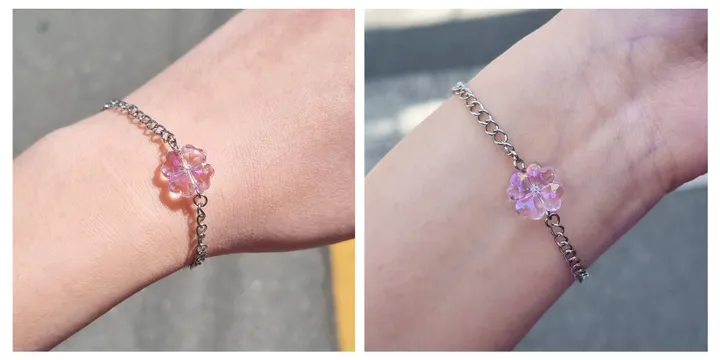 [최저가할인/7가지 색상]💕재구매 주문 폭주💕 네잎 클로버 행운 비즈 팔찌 여름 써지컬스틸 심플 데일리 우정템 커플템 상세 이미지 2