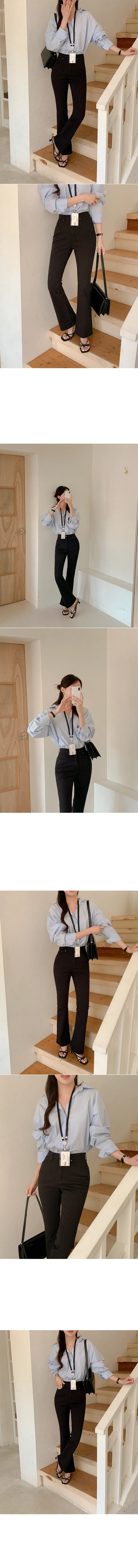 렌느[당일발송/2type기장/자체제작] 더라인진 퍼펙트 부츠컷 코튼 ver. (2colors) 아이보리 당일발송 상세 이미지 26