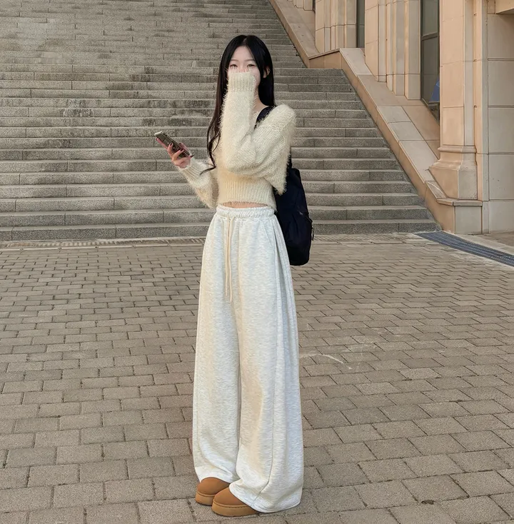 [반바지버전출시!/기장선택] 카르디 와이드핏 사이드 핀턱 절개 트레이닝 롱 팬츠 5colors 상세 이미지 6