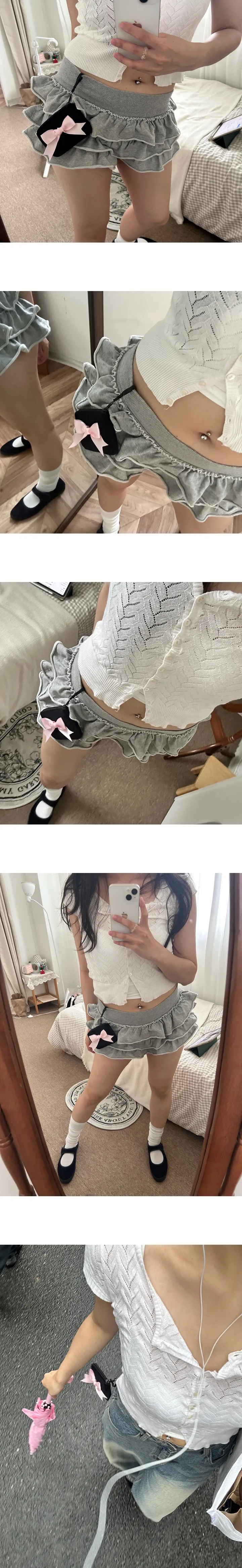 ღ자체제작 최저가 ღ 리본 미니 파우치 지갑 여행 카드지갑 동전지갑 발레코어 러블리 상세 이미지 7