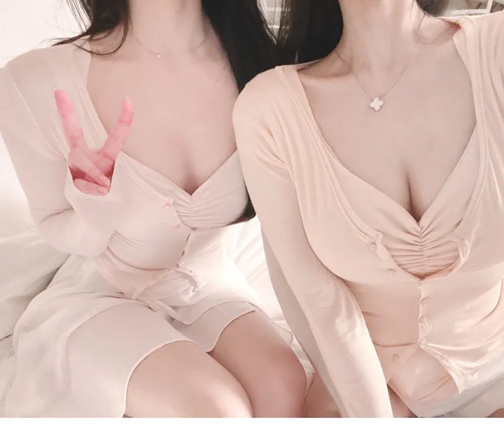 자체제작💙[물먹청초st인간청순녀💧]투명촉촉 실키 쫀쫀스판 기본가디건 상세 이미지 54