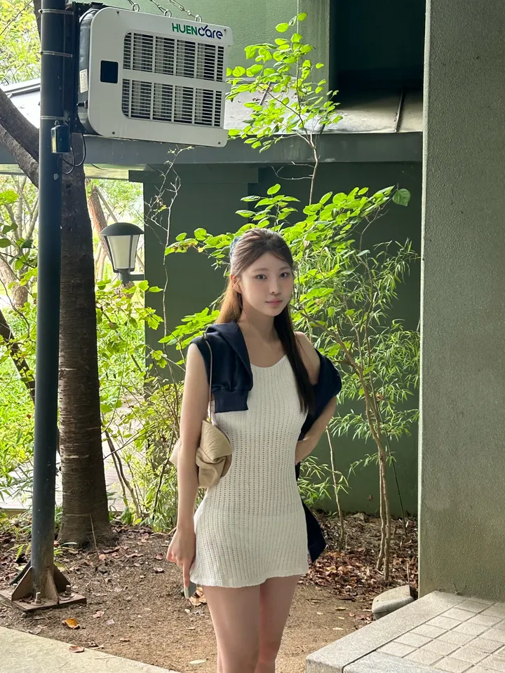 [러블리/컬러맛집] 캔디 트임 홀터넥 원피스 니트 모노키니 상세 이미지 5