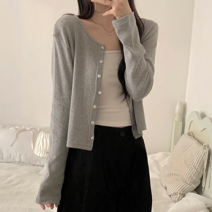 로로 펀칭 가디건 (8color) 상세 이미지 121