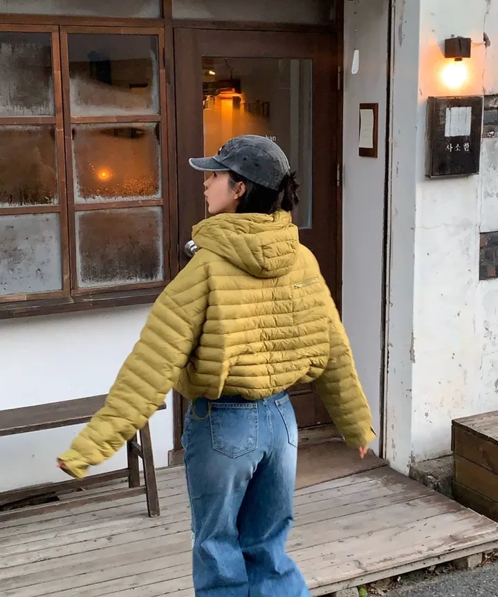 s/s new🤍 휘뚜루마뚜루 데일리템! 가벼운 경량패딩 후드패딩 오리털패딩 (블랙,라임) 상세 이미지 26