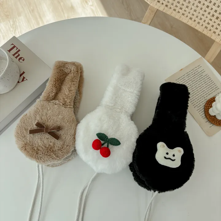 얼굴작아보여요🐑자체제작 스키장 모자 썰매장 양면착용 3컬러 귀도리 목도리 세트 머플러 귀마개 빅사이즈 겨울 포근 몽글몽글/ 상세 이미지 27