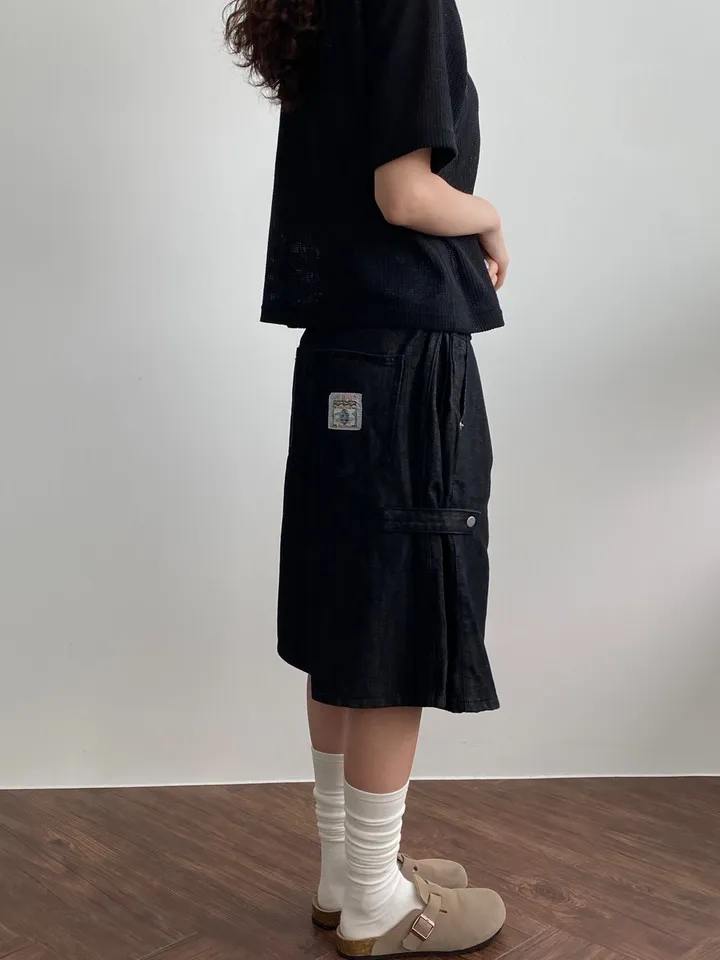 [MD PICK❗️/강력추천]비죠 패치 생지 버뮤다 팬츠 ( 2 color ) 상세 이미지 16