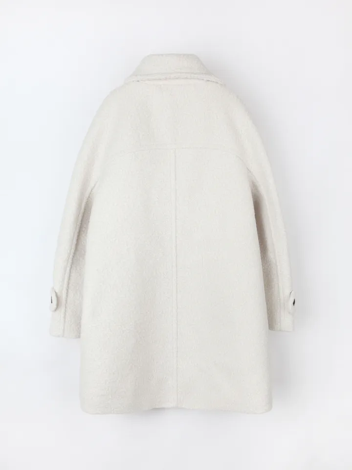 boucle high neck half coat (3color) 상세 이미지 39
