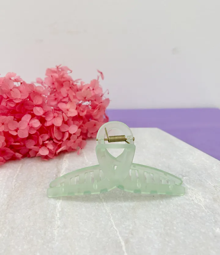 🌷집게핀증정/당일🌷 집게핀 봄 여름 13cm  투명 오로라 꼬임 사각 리본 유광 실버 하이틴 빅사이즈 꽃 반머리 묶음 헤어핀 머리핀 왕집게핀 헤어집게핀 헤어 집게삔 상세 이미지 156