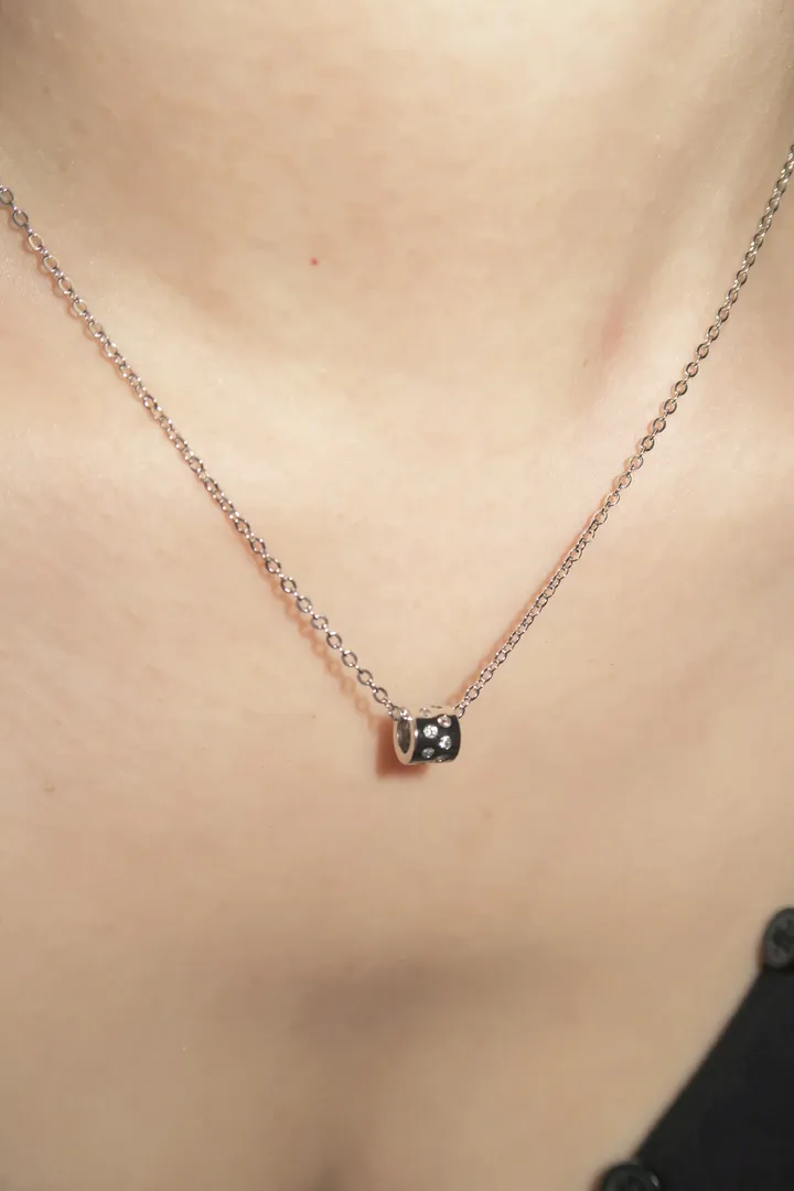 cubic roll necklace 상세 이미지 2