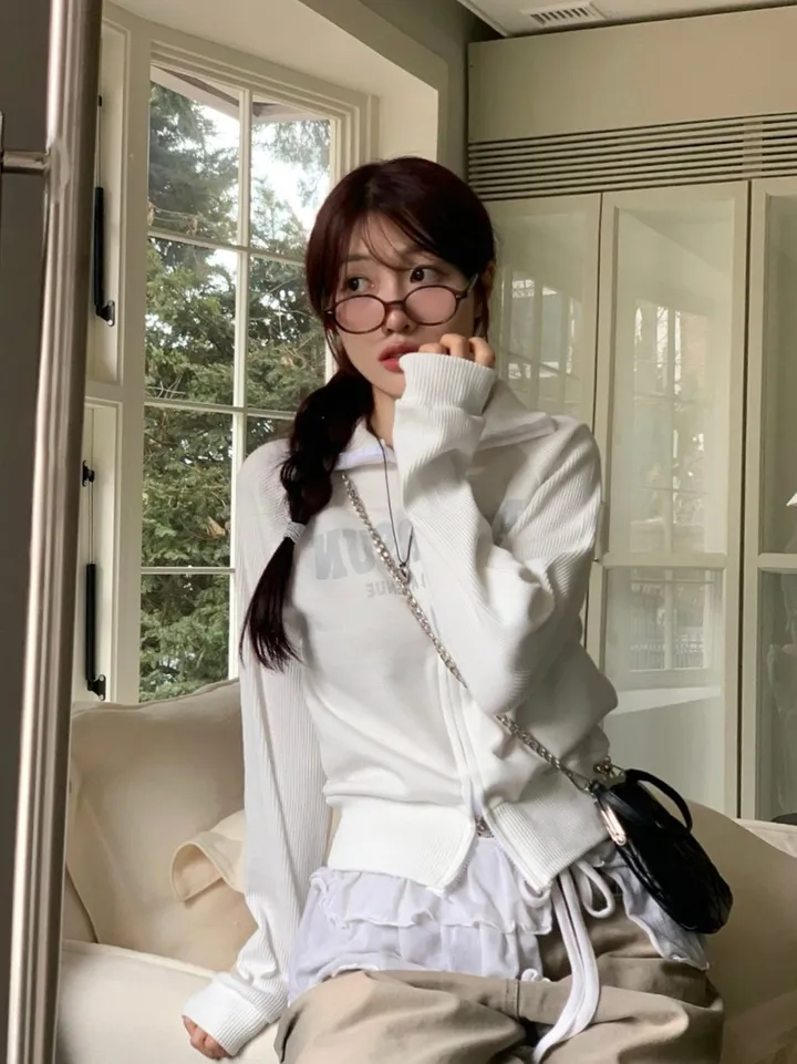 [기모원단ෆ투지퍼]토미 빈티지 레터링 프린팅 나그랑 투웨이 하이넥 카라넥 시보리 집업 점퍼 2color 상세 이미지 31