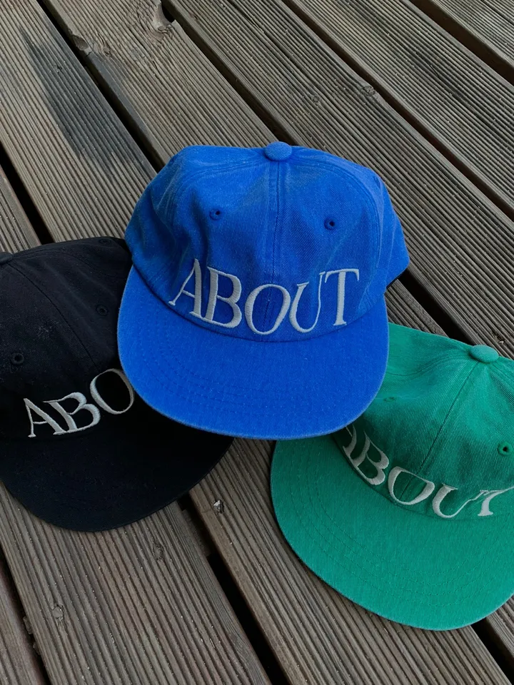 [대두도소두만들어주는핏🧢❤️/최저가💌] 어바웃 레터링 캠프 캡 모자 볼캡 (3color) 상세 이미지 9