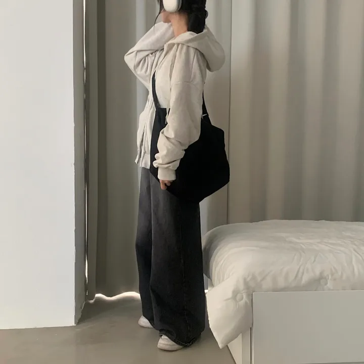 [사계절인기템/7컬러*.*] 심플무지 투웨이 오버핏 후드집업,점퍼 - 12color 상세 이미지 27