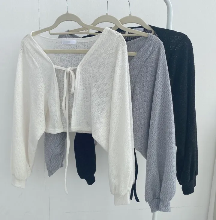 부클 볼레로 크롭 가디건 3color 상세 이미지 26