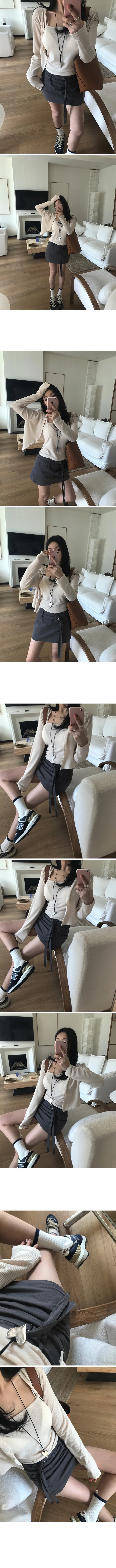 [✌🏻봄필수템❣]미니멈 나시 가디건 세트 상세 이미지 3