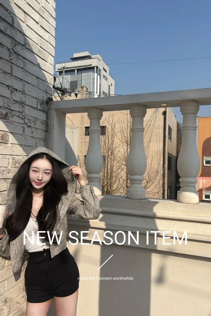 [영상핏🍀핏보장✨무보정🖤] 진주펄 트위드 크롭 후드자켓 하객룩 데일리룩 럭셔리 필수템 데이트룩 상세 이미지 2
