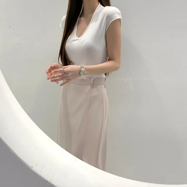 *한정수량원가 SALE* 국내 하이퀄리티 기본 수트 자켓 절개 슬릿 롱 스커트 하객룩 정장 오피스룩 투피스 세트 셋업 2color 상세 이미지 18