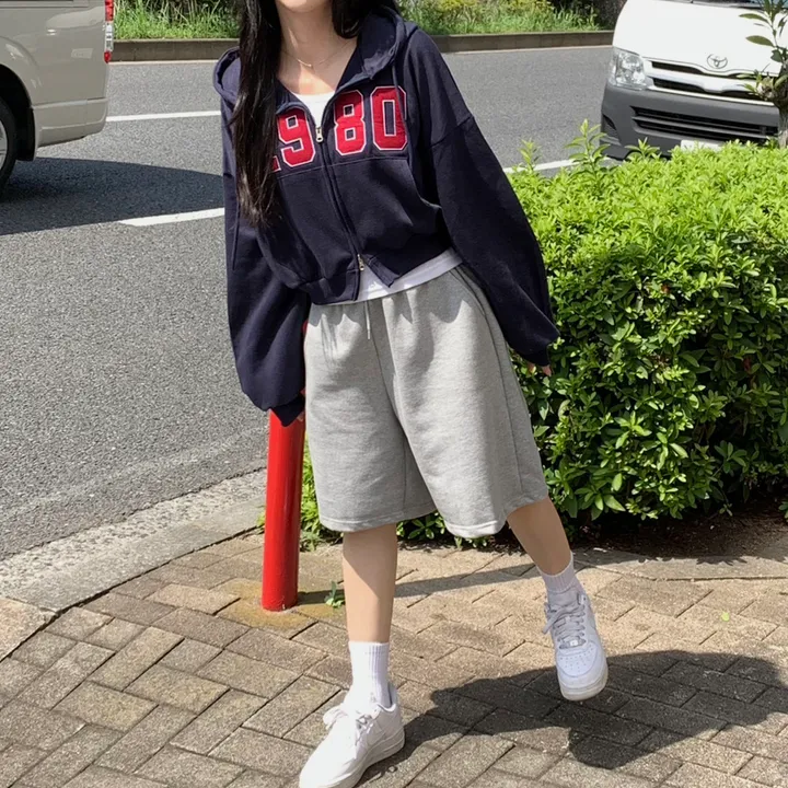[기모추가!가을신상🤎]투웨이 도톰 자수 레터링 후드집업 7color 상세 이미지 6