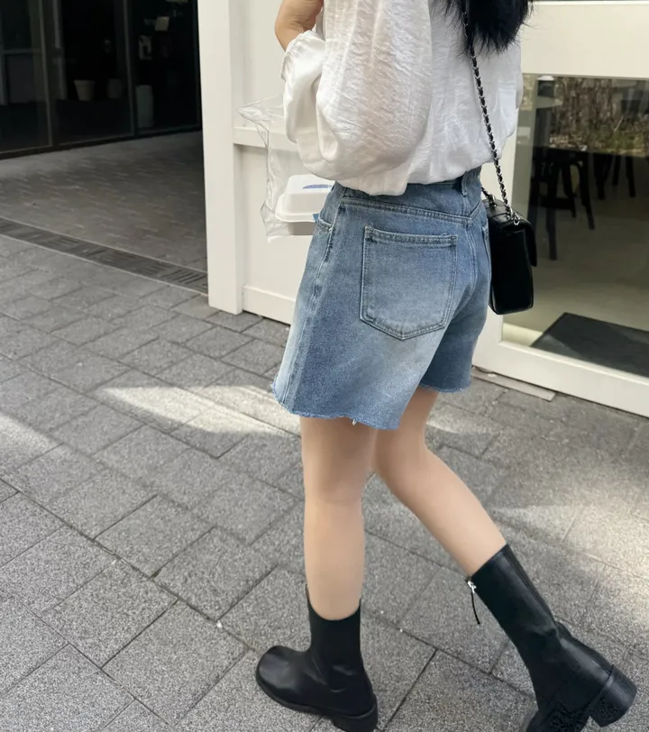 [주문폭주/인기재진행] 싸이클 컷팅 숏 데님 팬츠 상세 이미지 13
