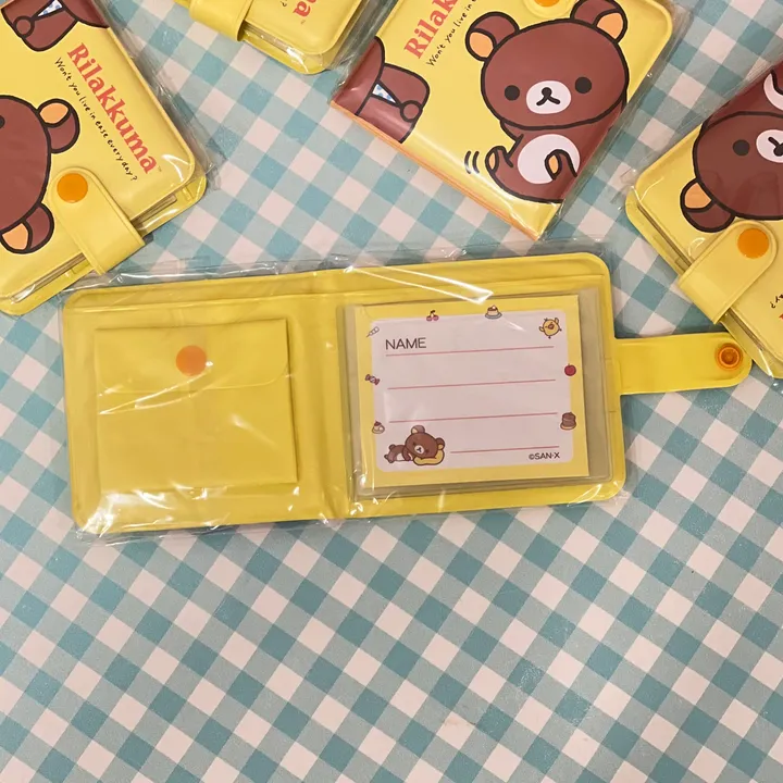 [일본정품] 산엑스 리락쿠마 · 코게빵 · 냥냥냥코 · 아프로켄 레트로 pvc 반지갑 월렛여행지갑 상세 이미지 6