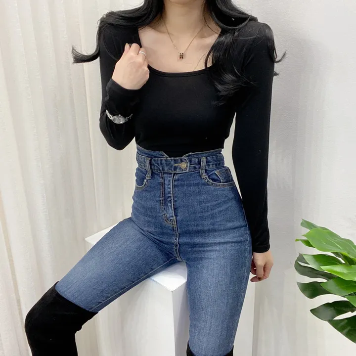 🚀당일발송🚀[묶음할인/안감기모] 가을 겨울 조이 기모 스퀘어넥 긴팔 티셔츠 이너티 상세 이미지 52