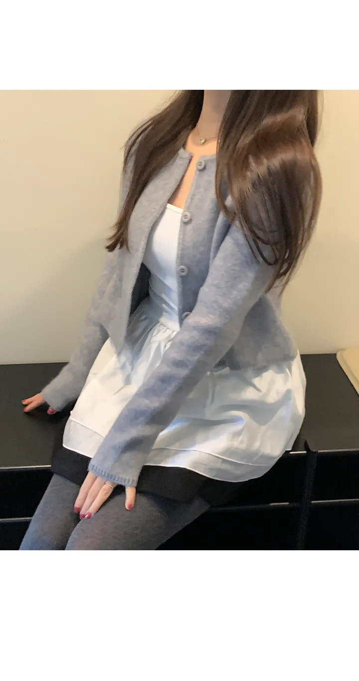 [주문폭주/사계절용] 플레어 레이어드 끈 나시 상세 이미지 17