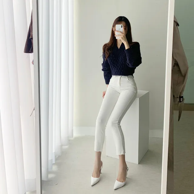 [빠른배송/1만장돌파] 스판굿 반하이 8부 일자 팬츠 면바지 화이트 블랙 베이지 상세 이미지 54
